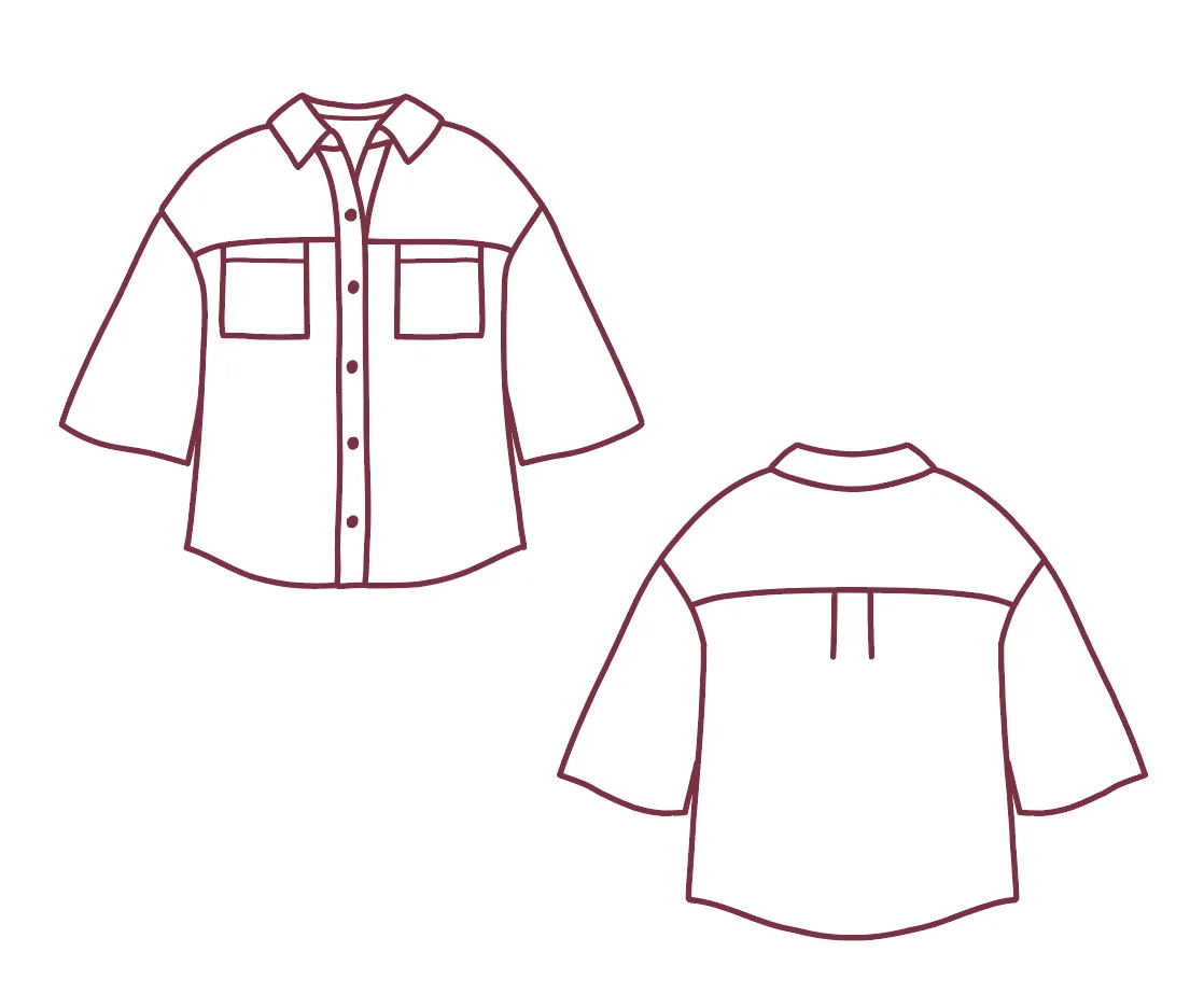 Patroon hemd Bertie - Atelier Jupe